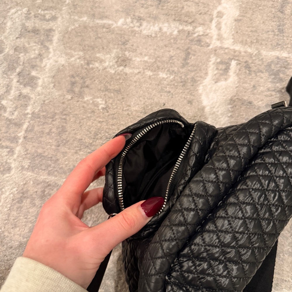 Moncler Black Quilted Belt Bag - Picture 4 of 6